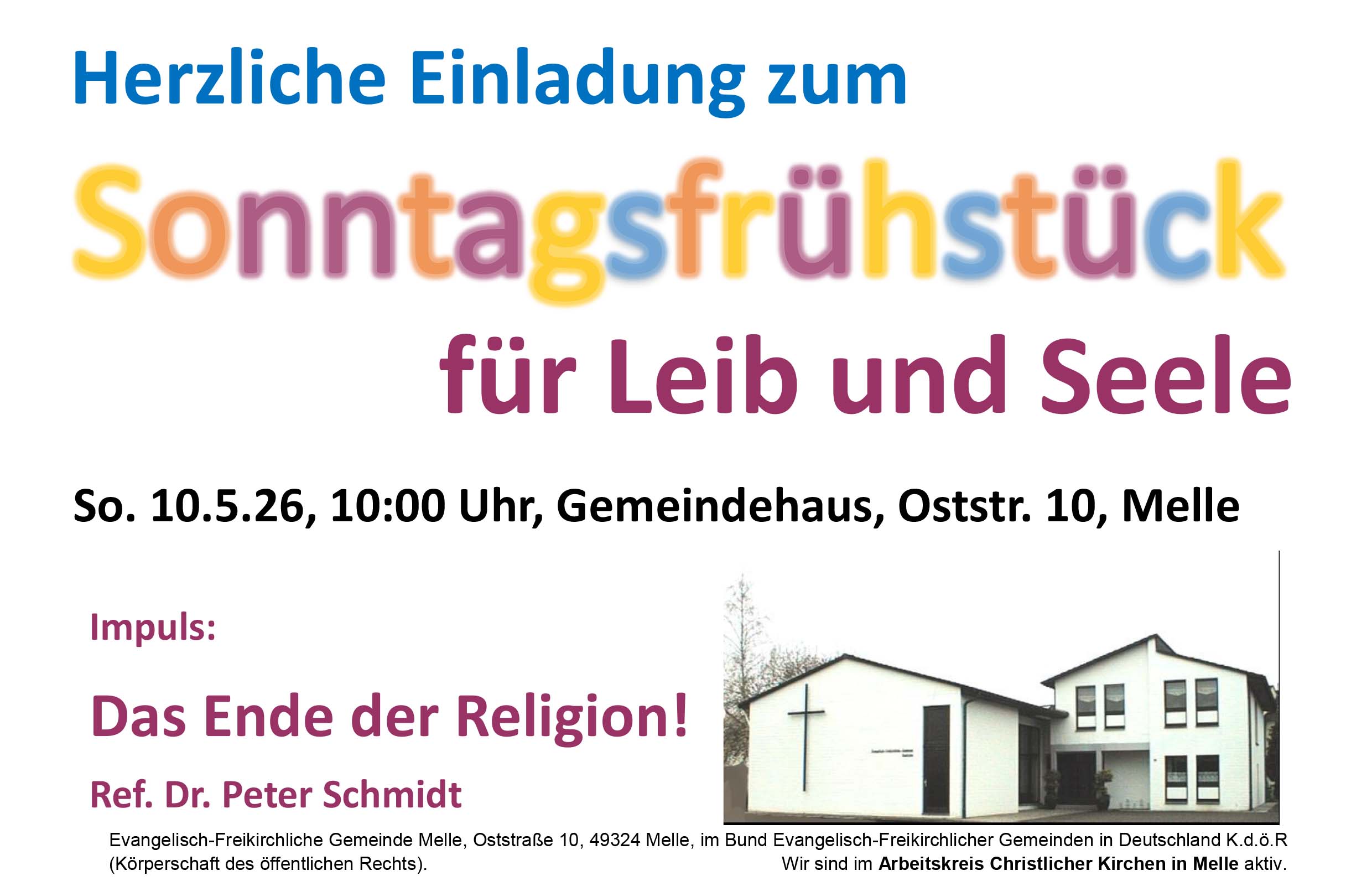 Sonntagsfrühstück Mai 2026